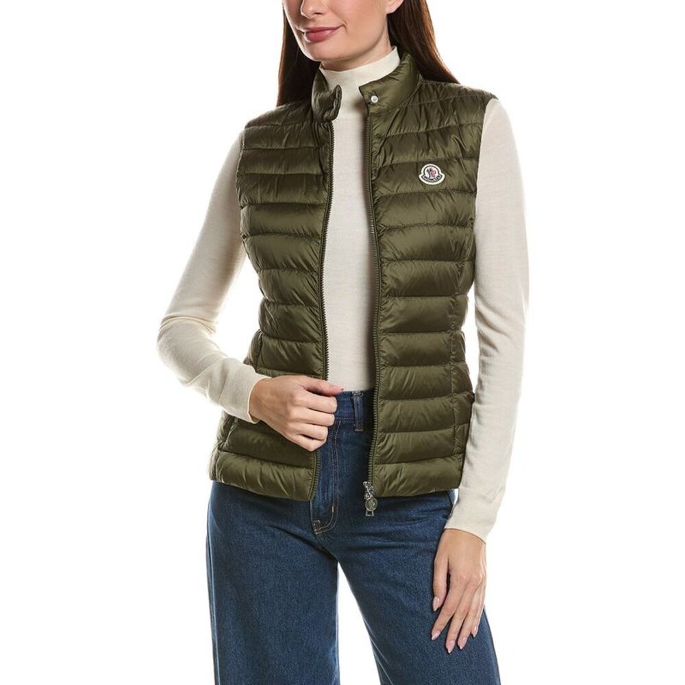 Moncler Womens Igens Down Vest, Green